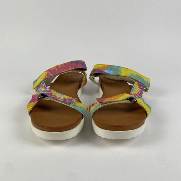 Jellypop Shoes Quests Tie-Dyed Strap Sandals Women Size 9 Pre-Owned - Picture 9 of 14